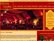 Tablet Screenshot of haremnights.co.uk